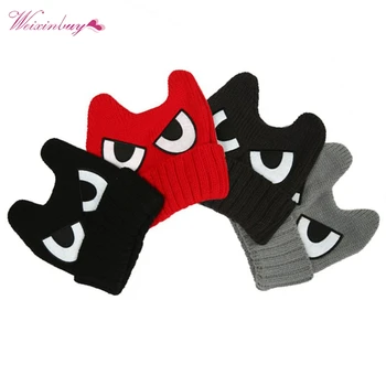 

Child Baby Kids Monsters Eyes Winter Warm Cap Boys Girls Knit Crochet Hat