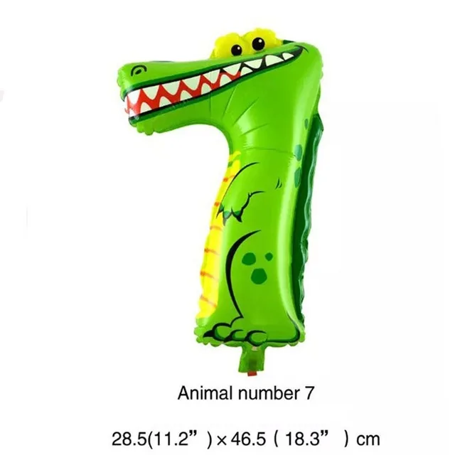 1 шт. 30-50 см 16 дюймов животный фольгированный шарик, мультфильмы, математические принадлежности для детей, креативные школьные товары для дня рождения - Цвет: 7