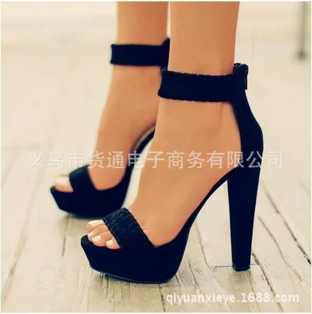 

IPCCM 2018 Spring And Autumn New European And American Thick-soled Super High-heeled Waterproof Platform Women's Sandals