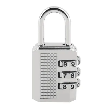 

Top Safeyt 3/4 Dial Combination Padlock Locker Door Toolbox Luggage Suitcase Lock Hot Selling