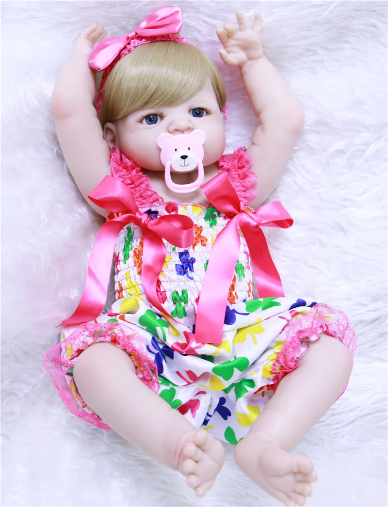 Reborn baby dolls NPK 2" 55 см полный Силиконовый reborn baby dolls игрушки для детей подарок bebes возрожденная менина bonecas