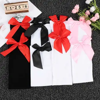 

Fashion Protective Keen Sexy Toy Ladies Women Knee Thigh High Silk Stockings Satin Bows Cosplay Dress