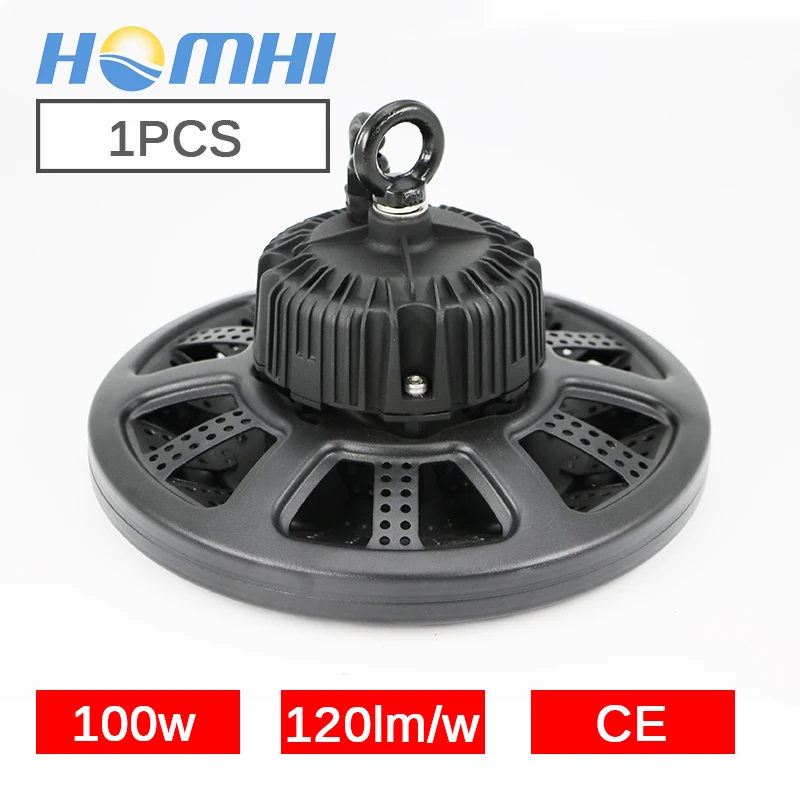 

100w UFO high bay LED light warehouse lamp super bright IP65 high power LED lamp industrial taller workshop lighting fixture