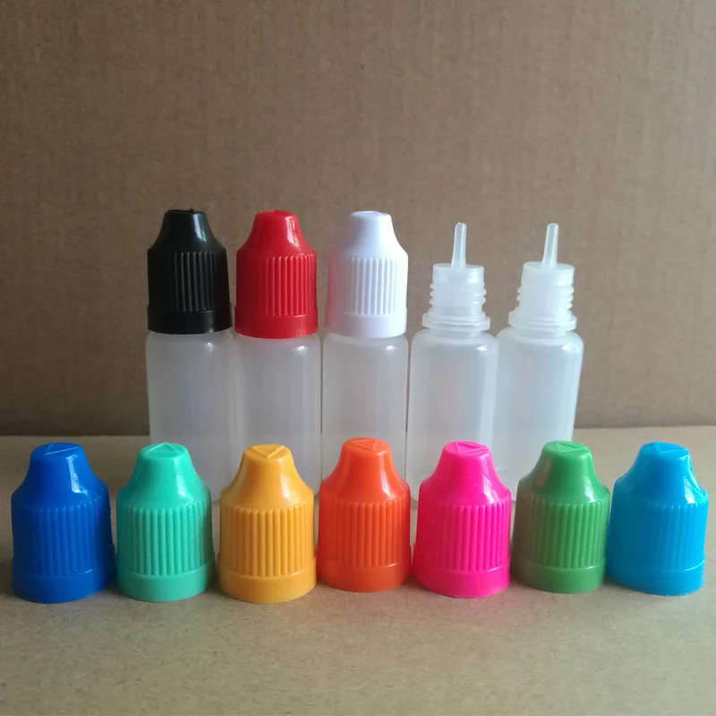 2500pcs 10ml PE Refillable Bottle Soft Plastic Dropper Bottles with