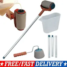 Мульти 6 шт. набор валик для краски краска собственного приготовления Pro роликовая кисть для рисования на стене Флокированный Edger