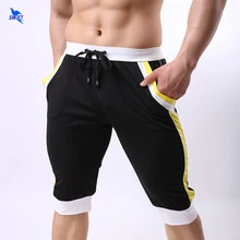 Мужские шорты до середины икры, пляжные боксеры, сексуальные мужские бейсбольные Капри, дизайнерские брюки, спортивные шорты для фитнеса, быстросохнущая Сумка для бега