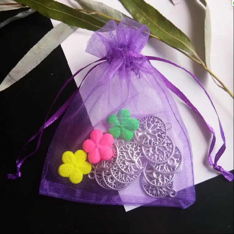 Горячие Sale2000pcs 10 см x 15 см drawstring Свадьба Рождество вечерние мешочек из органзы шнурок для упаковки ювелирных изделий Дисплей сумки