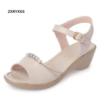 

ZXRYXGS Brand Sandals summer Shoes Woman new 2019 light Comfortable wedges Sandals Women Shoes Casual fashion Sandals Plus Size