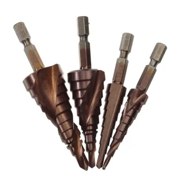 

Dropship 6-24mm HSS Step Drill Bit Hole Cutter Hexagonal Shank Spiral Cone Groove 1/4 Hex Shank DIY Tool Bits Power Drills Tool
