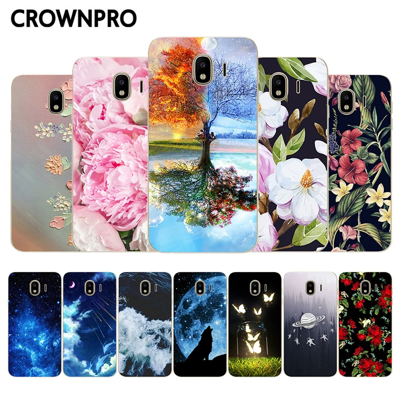 

CROWNPRO TPU sFOR Samsung J4 2018 J400 J400F Phone Case Silicone Soft Cover 5.5" sFOR Galaxy J 4 2018 EU SM-J400F Back Protector