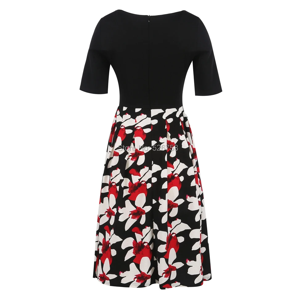 OX165 BLACK+ RED FLOWER 4