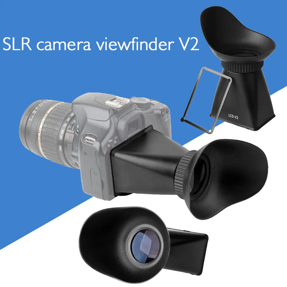 

V2 LCD Viewfinder View Finder SLR Viewfinder Eyecup for Canon Panasonic Lightweight Multifunctional