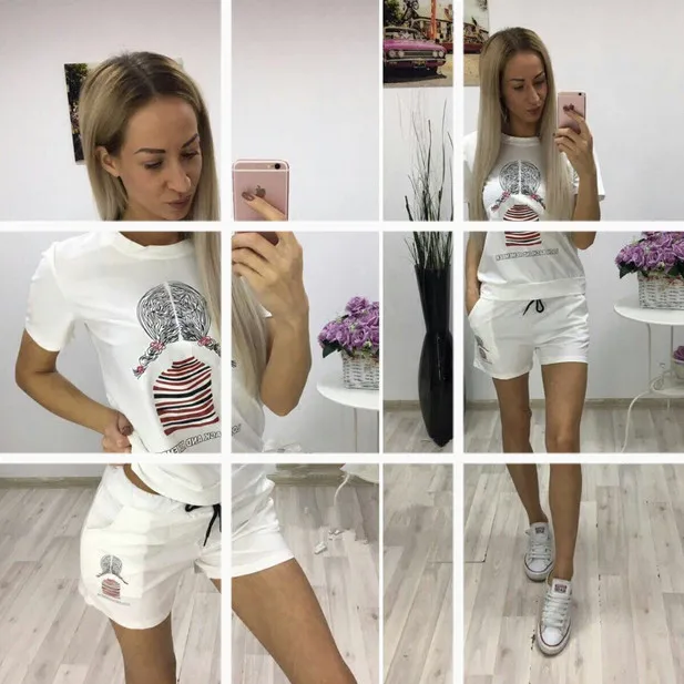 2017 Summer all match fashion elegant short sleeve cotton