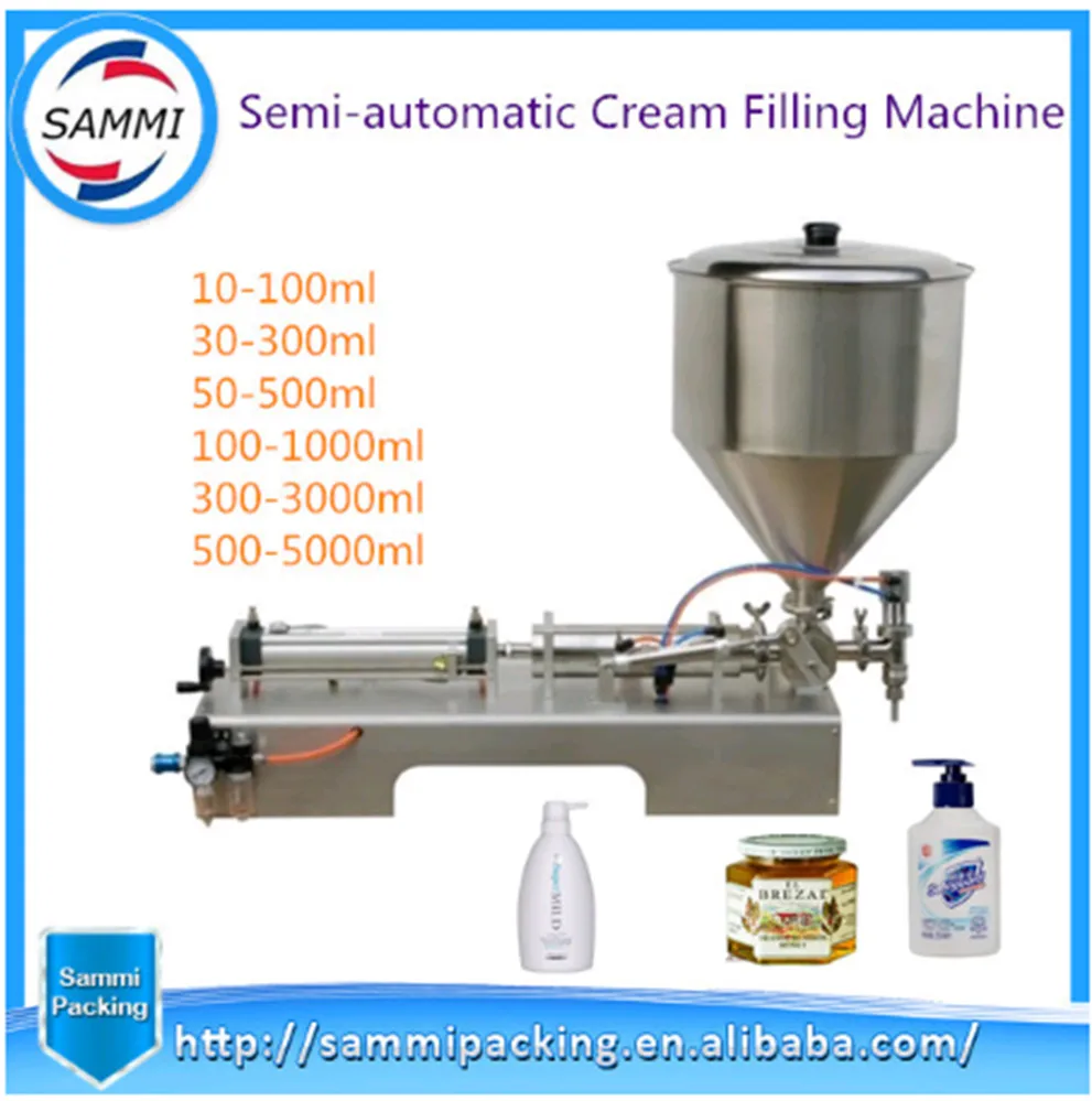 

G1WG-300 single head pneumatic cream filling machine 30 to 300g