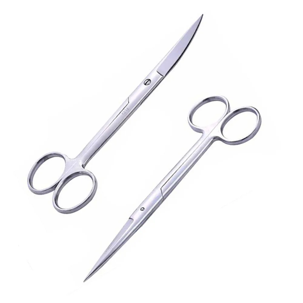 

Stainless Steel Surgical Scissors 14cm Straight Bend Tips Thread Cutter Medical Emergency Canvas Field Equip Shearing Hand Tools