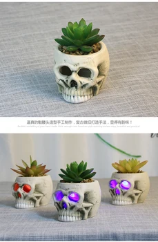 

Skull Head Flower Vase Home Deco Creative Design Ceramic Vase