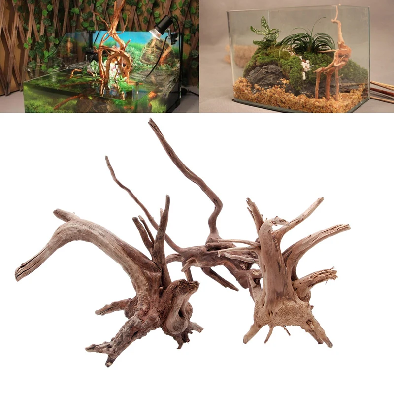 Aquarium Decor Trunk Bole Driftwood for fish Tank Plants Ornaments Creative QKZF 