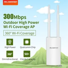 Comfast CF-EW71 300 Мбит/с высокая мощность открытый AP Wi-Fi маршрутизатор 360 градусов охват точка доступа Wi-Fi базовая станция с двумя антеннами