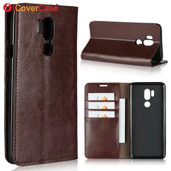 

for LG G7 ThinQ Case Cover Flip Luxury Genuine Leather Business Wallet for LG G7 ThinQ Coque Etui Carcasas Phone Cases Accessory