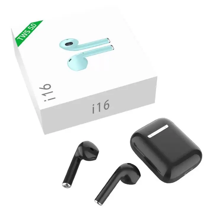 

Original i16-TWS bluetooth earphone for iphone dual headset calling