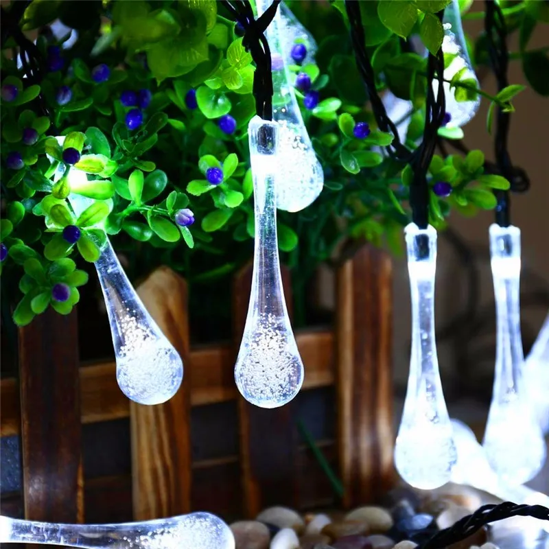 LED luces solar forma de gota (3)