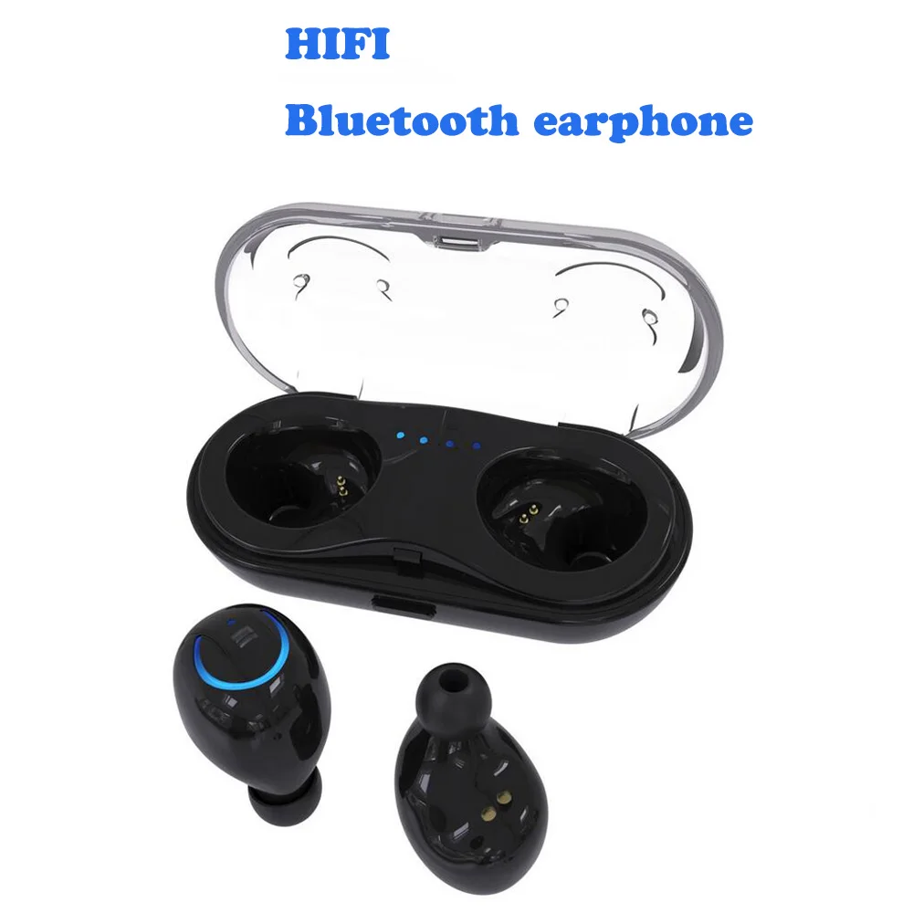 HIFI wireless Sprot Bluetooth Earbuds Stereo Wireless Mini In-ear ear Q18 TWS with Charging box for iphone xiaomi | Электроника