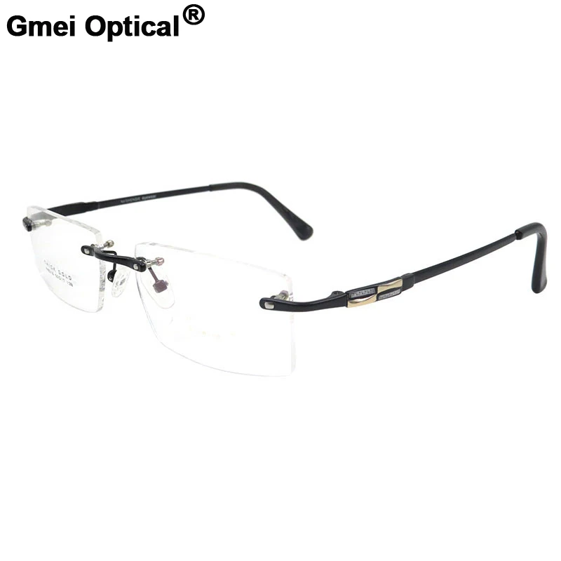 

Gmei Optical S8316 Rimless Eyeglasses Frame for men Rimless Eyewear Glasses