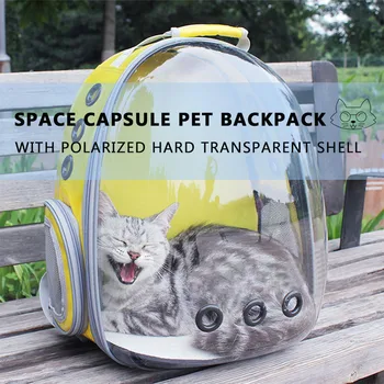 

Pet Cat Carrier Backpack Space Capsule Dog Carrier Polarized Hard Shell Transparent Breathable Pet Backpack Pet Accessories