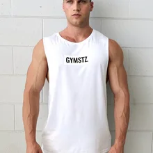 Летние Для мужчин печатных управлением жилеты быстросохнущая без рукавов Спортивные футболки баскетбол тренажерный зал одежда Топы