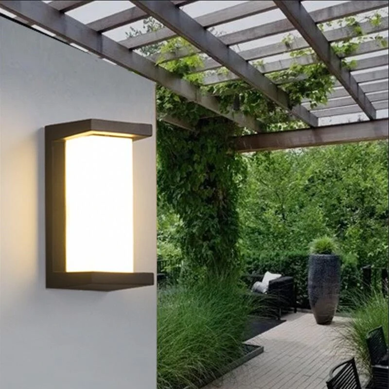 Ao ar livre conduziu a luz walllight impermeável pátio 18w luminária de parede moderna jardim