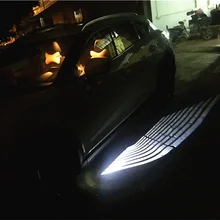 12V 2Pcs Angle wing Ghost Shadow Light Welcome Lamp Car LED Door Warning Light For Ford BMW Toyota Fit for universal car light