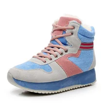 Повседневная обувь в Корейском стиле; сезон осень-зима; бархатные зимние ботинки; женские хлопковые ботинки; Модные Ботинки martin