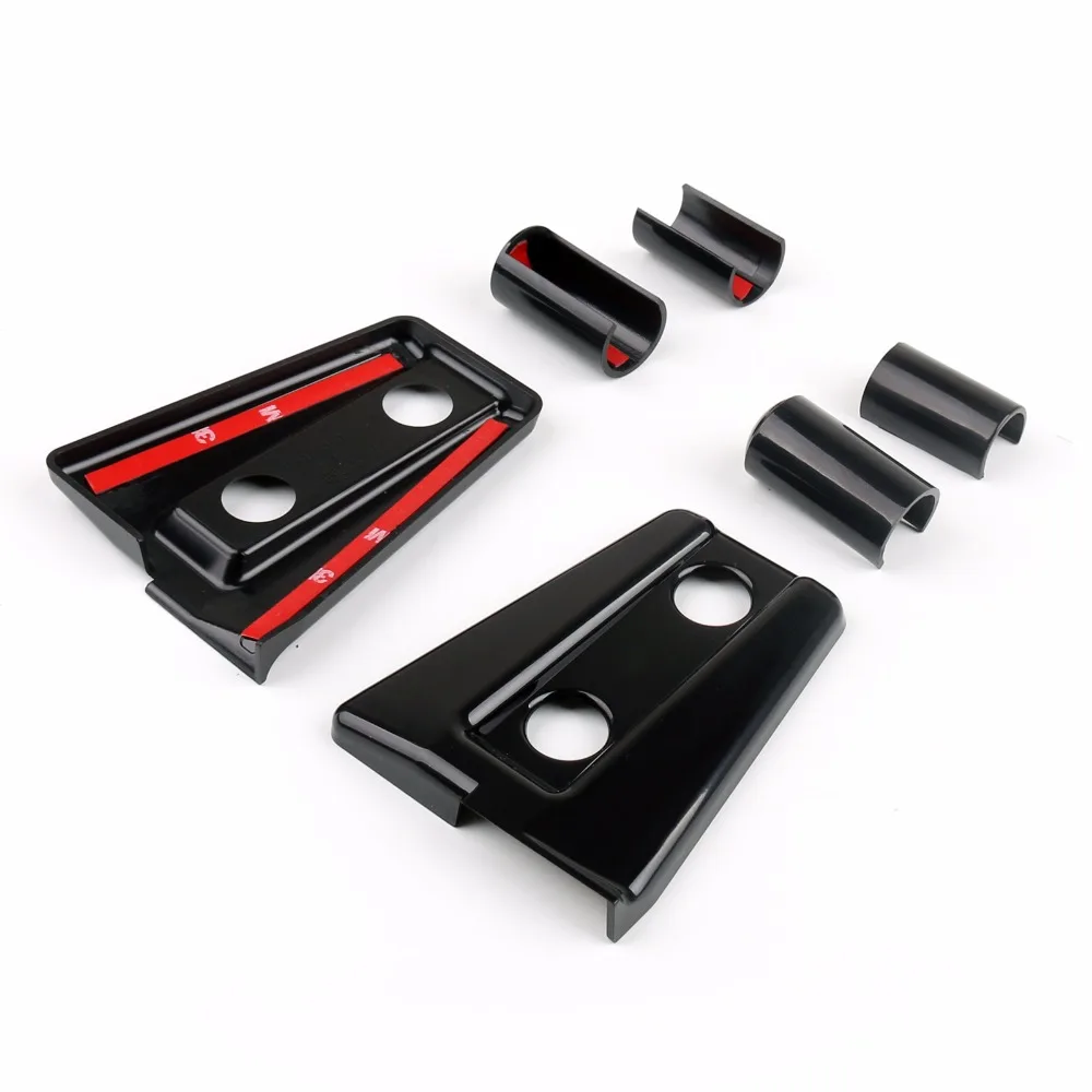 Cubierta de bisagra negra para Jeep Wrangler JK 2007-2016 4 piezas de Exterior de diseño de coche de nueva llegada