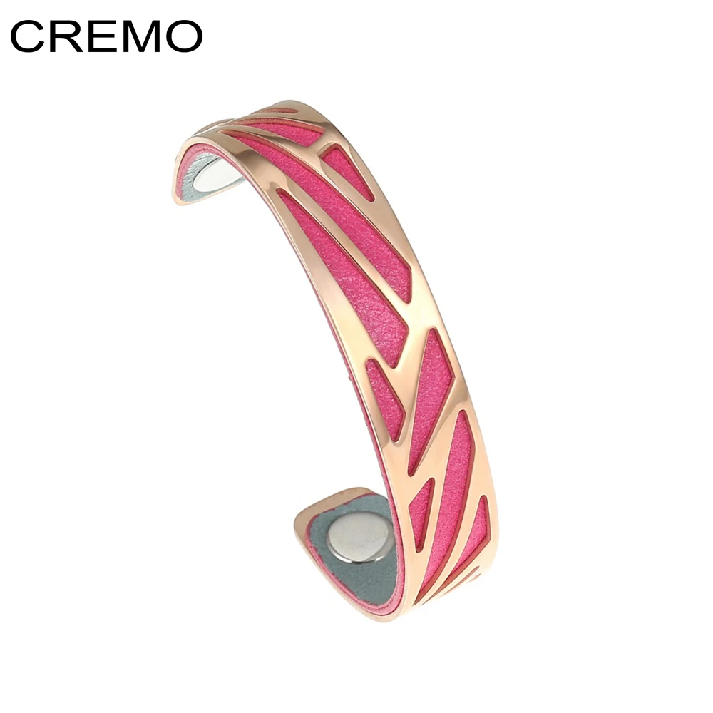Cremo Ленточные браслеты для женщин Модный Браслет манжета Manchette Femme нержавеющая
