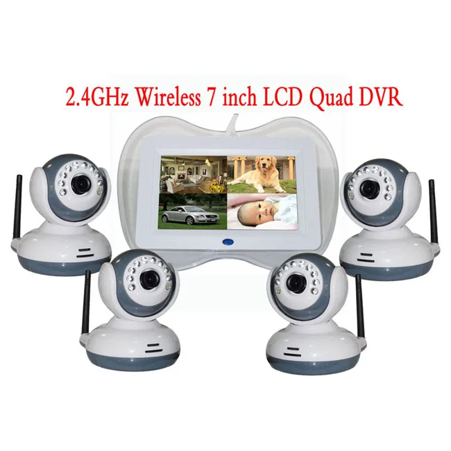 7 Inch 1V4 2.4Ghz Wireless Baby Camera 4CH 4 Picture Display Wireless Monitor Intercom System 7 Inch 1V4 2.4Ghz Wireless Baby Camera 4CH 4 Picture Display Wireless Monitor Intercom System