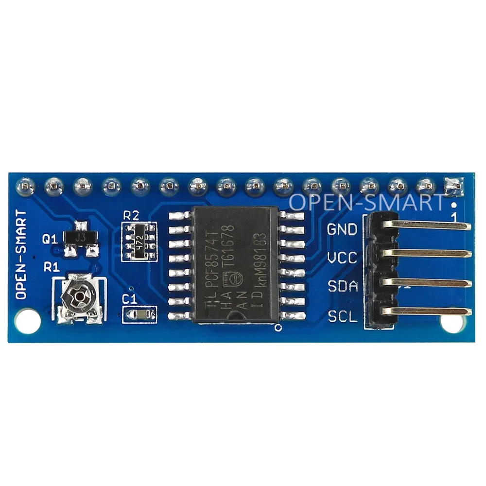 Плата адаптера I2C LCD 1602 / 2004 для Arduino Встроенный потенциометр регулировки