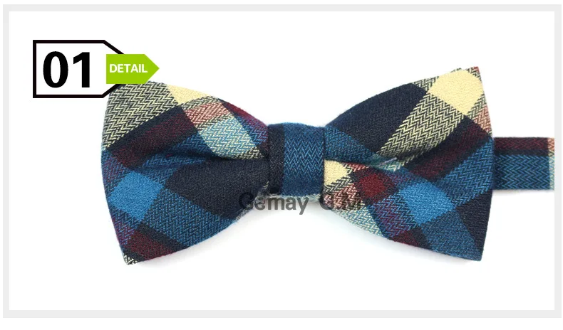 Formal Commercial Bowtie for Men's Wedding Party Male Skinny Plaid Bow ties Gravatas Slim Cravat Accessories