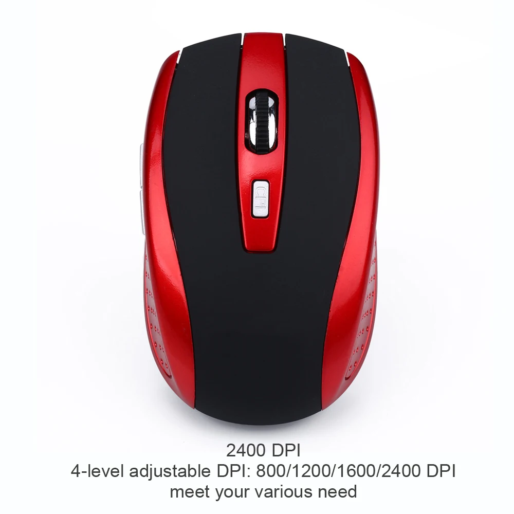 

Adjustable 2400 DPI with 6 Buttons Mouse Mini Ergonomic Optical Mouse Wireless Office BT Wireless Mouse for Laptop PC Notebook