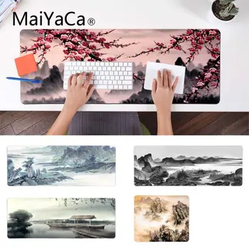 

MaiYaCa Boy Gift Pad Chinese Landscape Keyboard Gaming MousePads Gamer Speed Mice Retail Small Rubber Mousepad