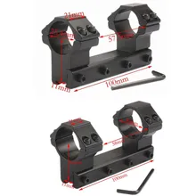 Охота 30 мм/25,4 мм цельный двойной прицел крепление кольцо ласточкин хвост 11 мм Weaver Rail пистолетный страйкбол Airgun адаптер база caza