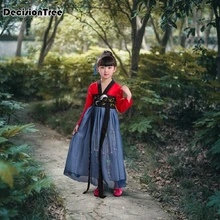 Новинка, детское платье, китайский традиционный ханьфу, детские костюмы для древних китайских народных танцев, платья Феи Тан