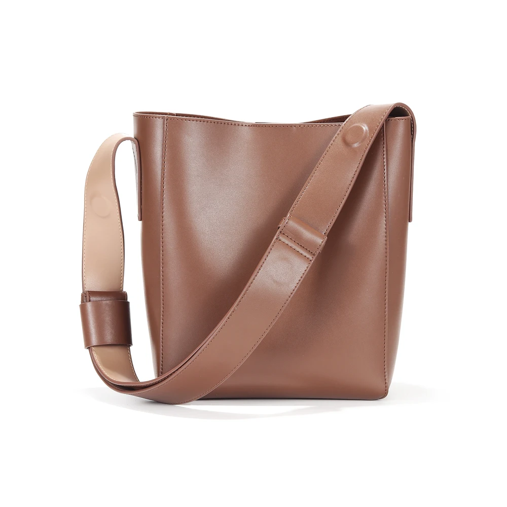 

KM 2019 NEW High Guality Leather Women Fashion shoulder bag Minority Design Removable Inner Bag handbag