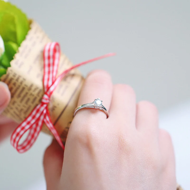 Женские кольца кольцо из стерлингового серебра 925 пробы элегантное anillos bague femme