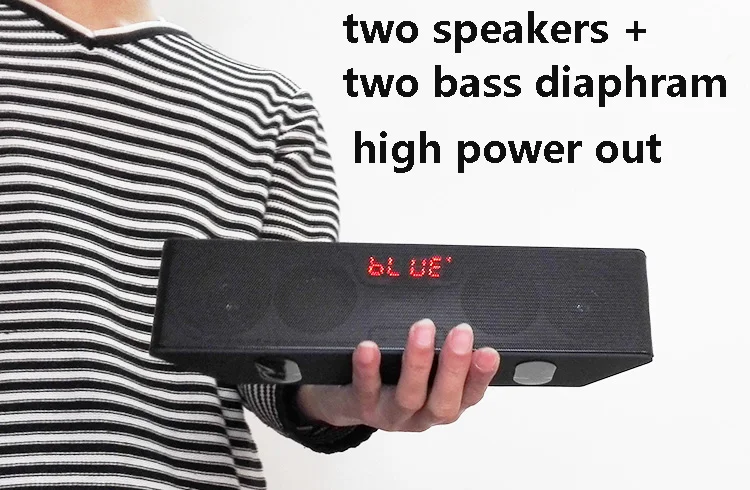 

Wholesale high power HIFI portable wireless bluetooth Speaker Stereo Soundbar TF FM radio subwoofer for phone pc mp3
