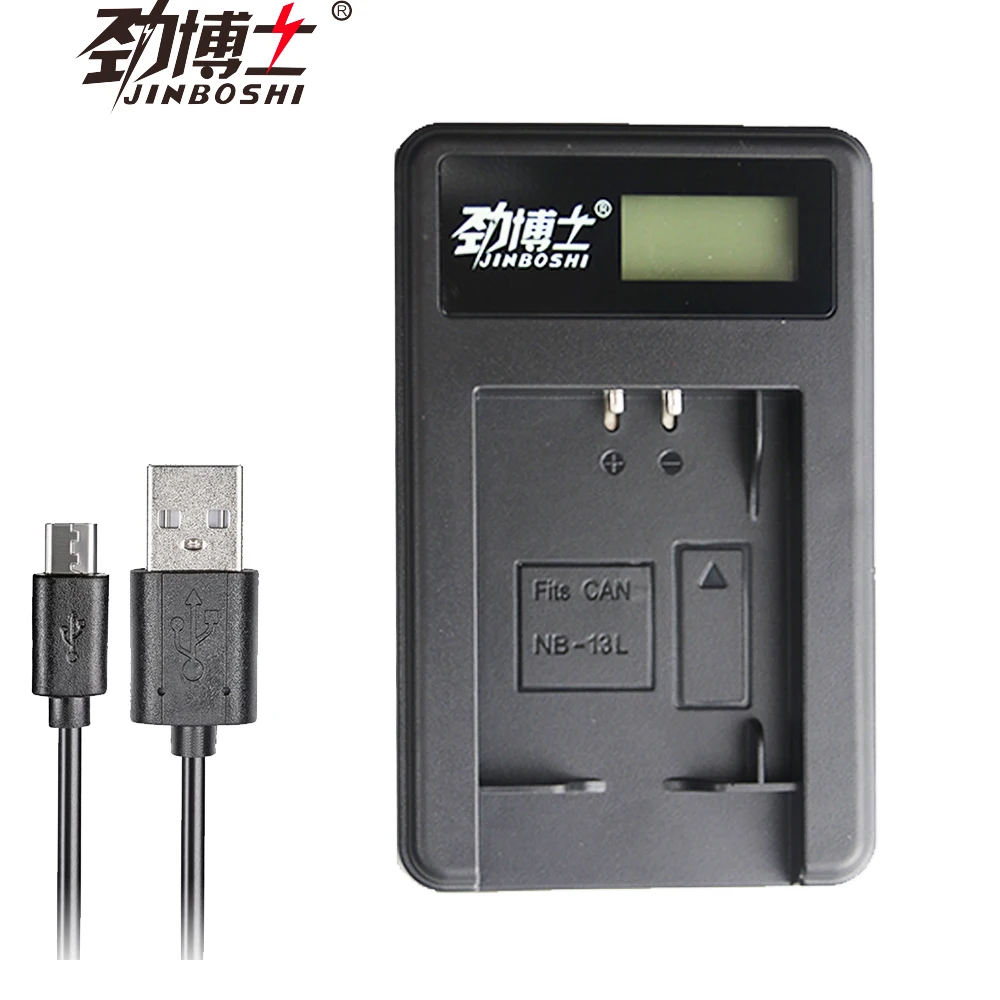 

JINBOSHI USB NB-13L NB13L LCD Single Charger Battery Charger for Canon G5X G7X G7X Mark II G9X SX620 HS SX720 HS Camera