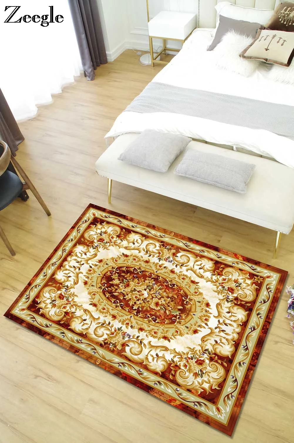 Zeegle Nordic Carpet For Living Room Study Room Floor Mats Bedroom Carpets  Bedside Rugs Anti slip Sofa Table Rugs Foot Mat|Carpet| - AliExpress