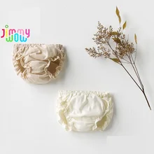 Цвет oranic Хлопок Смешанный однотонный в полоску для мальчиков и девочек 0-24 месяцев Дети младенческой трусы с высокой талией детские трусы для мальчиков и девочек трусики