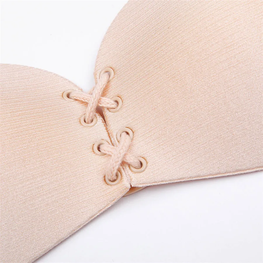 #5505 Women Wings Of The Goddess Instant Breast Lift Invisible Silicone pull the straps with milk stickers Push Up Bra 8