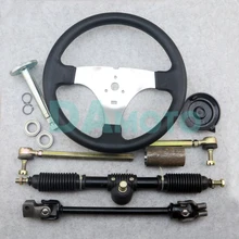 300mm kierownica 320mm montaż pełna stalowa przekładnia zębatka 380mm U spojenie Rod Knuckle Assy dla gokart Buggy UTV Bike