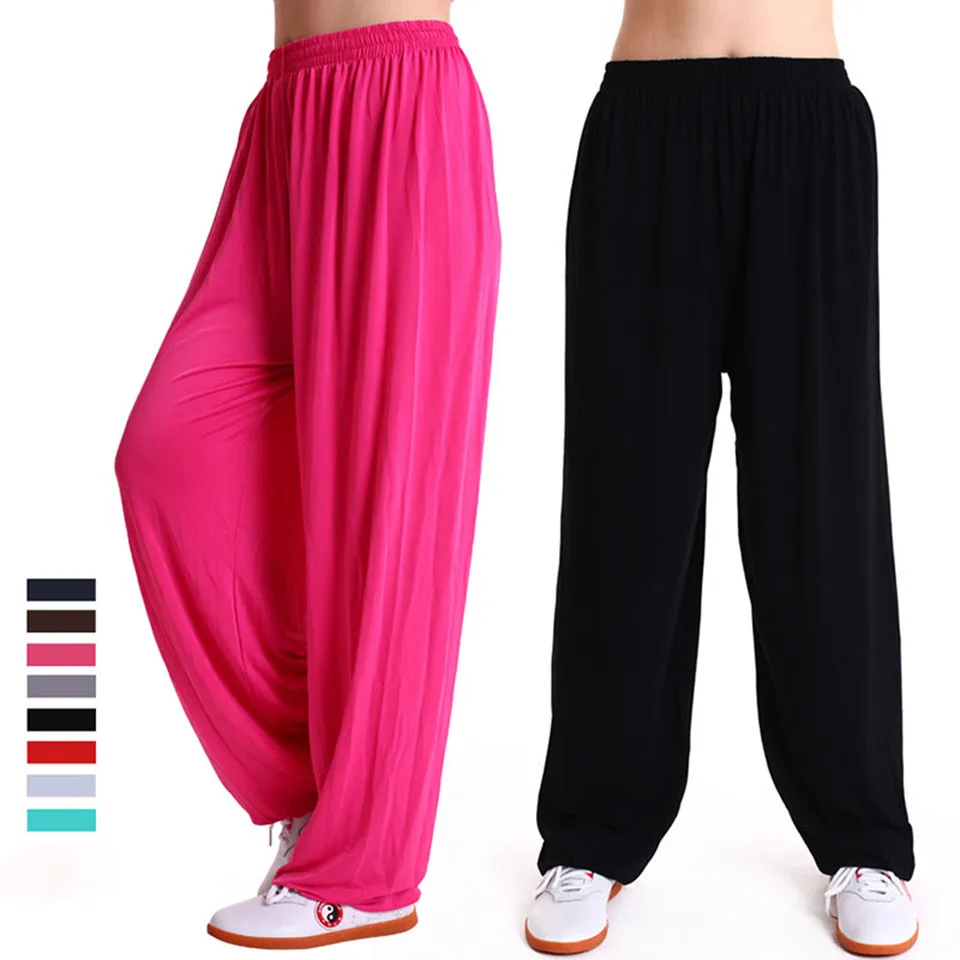 

Modal Pants Bloomers Yoga Clothing Chinese traditiona Tai Chi Square Dance Yoga Pants Kung Fu Sports Running Pants